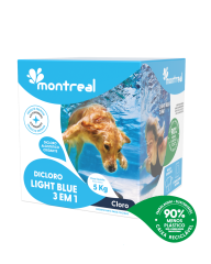 Montreal Light Blue 3 em 1 Embalagem Sustentável 5 Kg